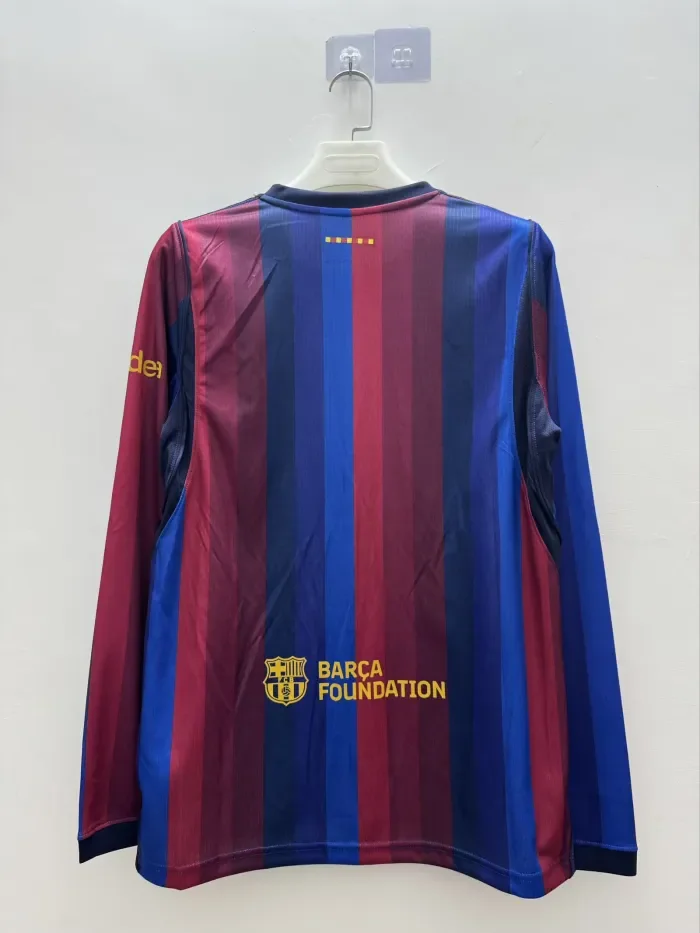 Barcelona Home Men Long Sleeve Jersey 26/27