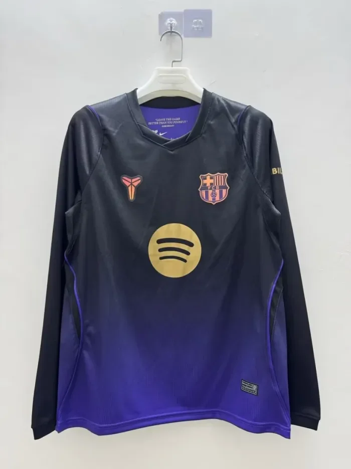 Barcelona Away Long Sleeve Men Jersey 26/27