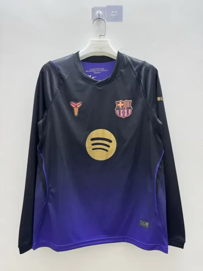 Barcelona Away Long Sleeve Men Jersey 26/27
