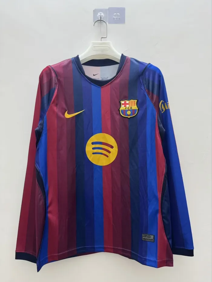 Barcelona Home Men Long Sleeve Jersey 26/27