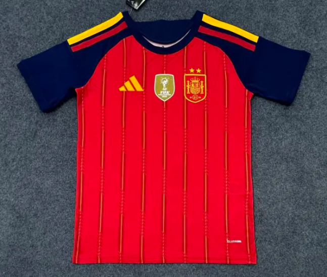 Spain 2026 World Cup Champions 26 Home Man Jersey (2 stars)