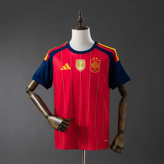 Spain 2026 World Cup Champions 26 Home Man Jersey (2 stars)