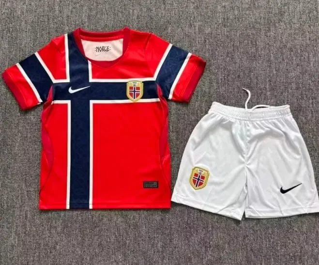 Norway 2026 World Cup Home Kids Suit & Socks