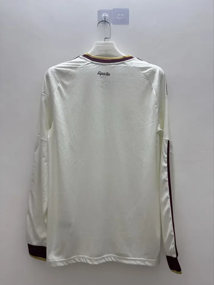 Spain 2026 World Cup Away Long Sleeve Man Jersey(2 stars)