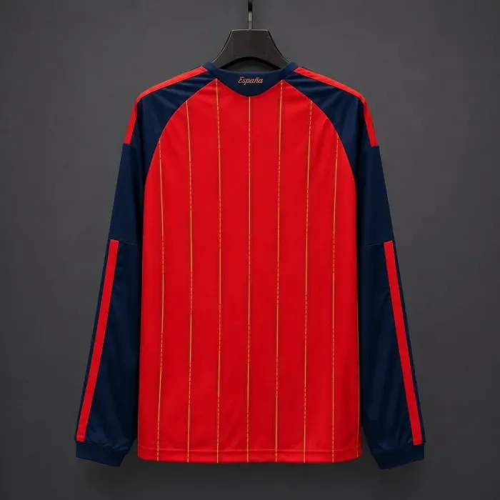Spain 2026 World Cup Home Man Long Sleeve Jersey (2 stars)