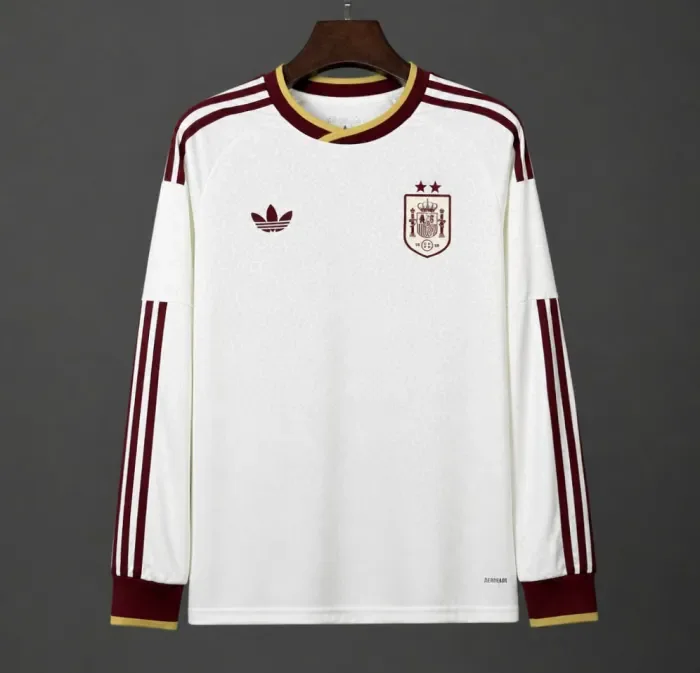 Spain 2026 World Cup Away Long Sleeve Man Jersey(2 stars)