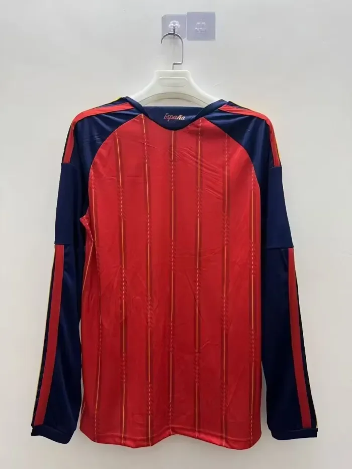 Spain 2026 World Cup Home Man Long Sleeve Jersey (2 stars)