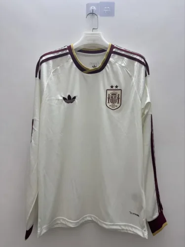 Spain 2026 World Cup Away Long Sleeve Man Jersey(2 stars)