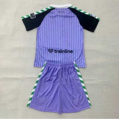 Real Betis Retro Goalkeeper Purple Kids Suit 25/26