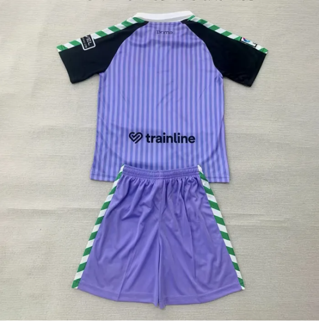 Real Betis Retro Goalkeeper Purple Kids Suit 25/26