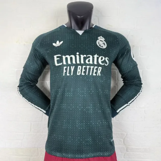 Real Madrid Away Player Long Sleeve Men Jersey 26/27