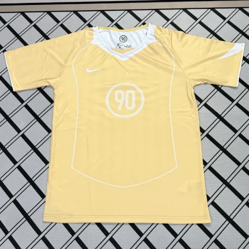 Total 90 Gold Retro-style soccer jersey