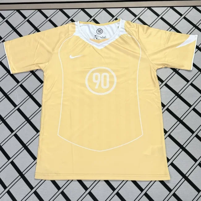 Total 90 Gold Retro-style soccer jersey
