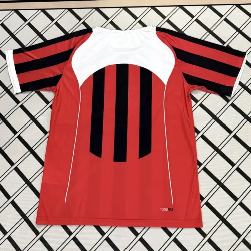 Total 90 Gym Red and Black Retro-style soccer jersey
