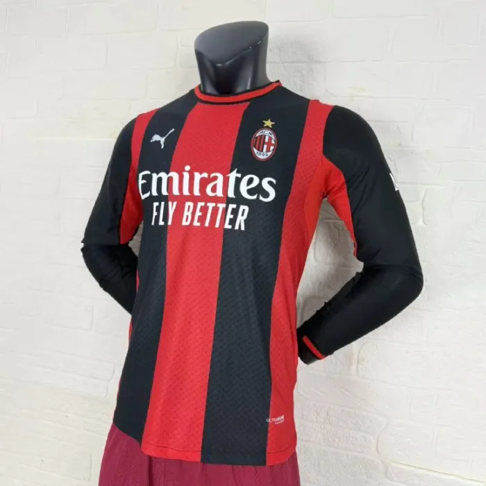 AC Milan Home Men Long Sleeve Player Jersey 26/27
