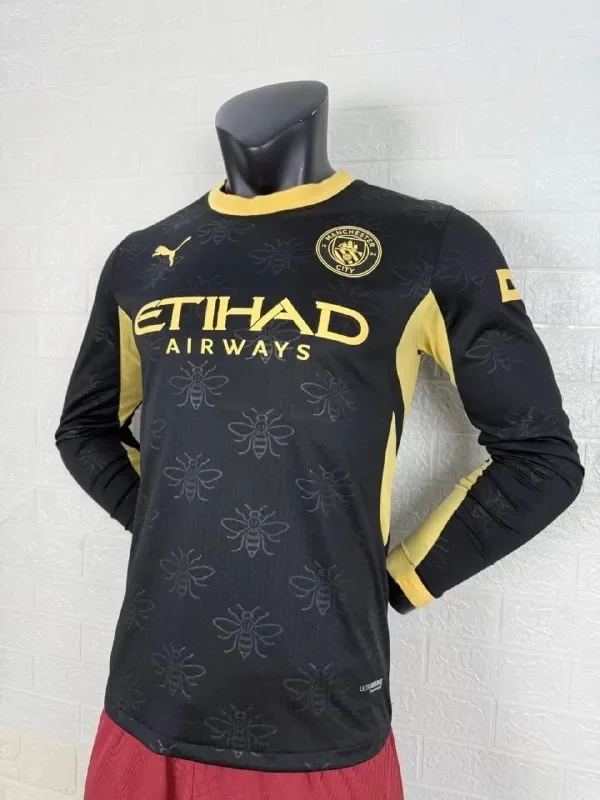 Manchester City Away Player Long Sleeve Men Jersey 26/27