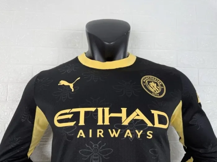 Manchester City Away Player Long Sleeve Men Jersey 26/27