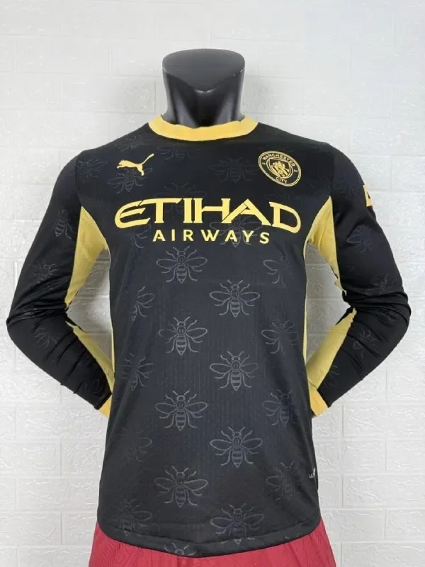 Manchester City Away Player Long Sleeve Men Jersey 26/27