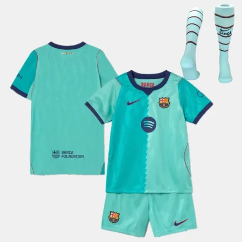 Barcelona Third Kids Suit & Socks 26/27