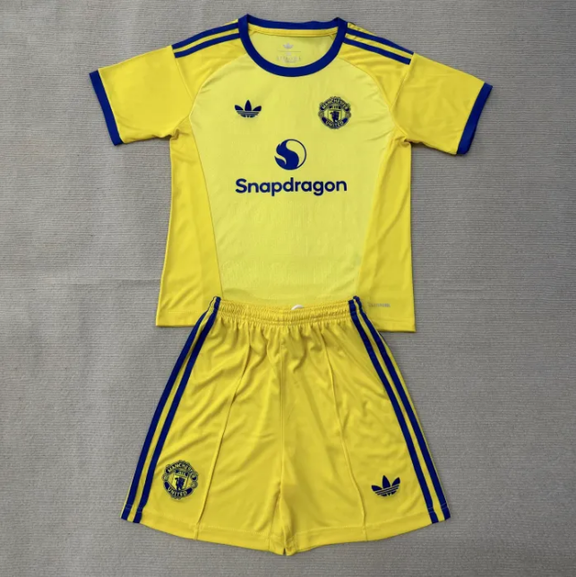 Manchester United Away Goalkeeper Yellow Men Jersey Suit 26/27