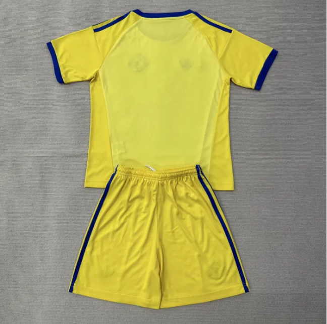 Manchester United Away Goalkeeper Yellow Kids Suit 26/27
