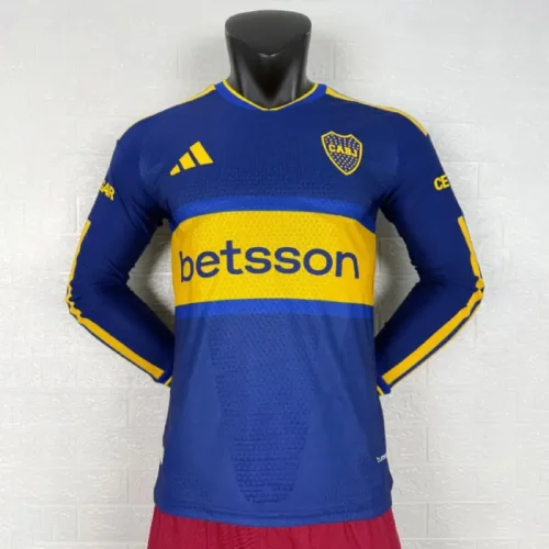 Boca Home Player Long Sleeve Men Jersey 26/27