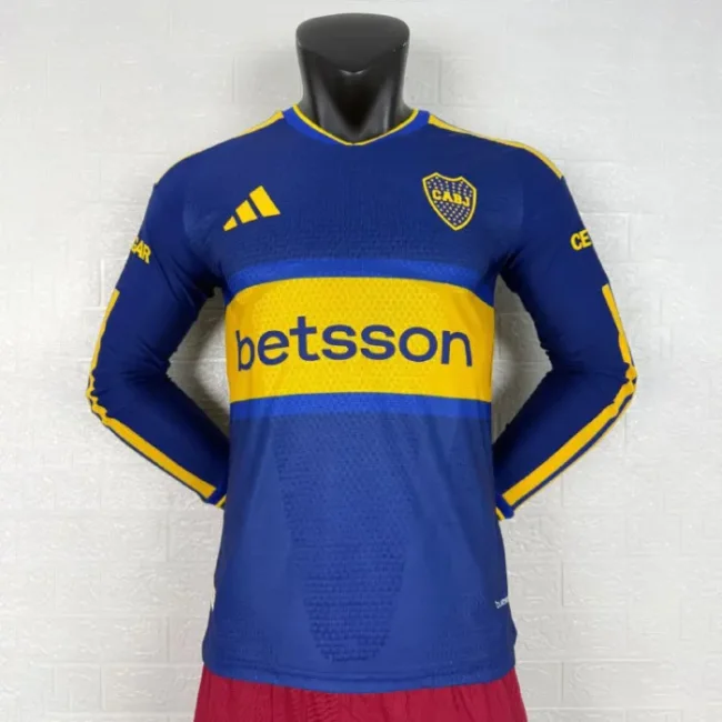 Boca Home Player Long Sleeve Men Jersey 26/27