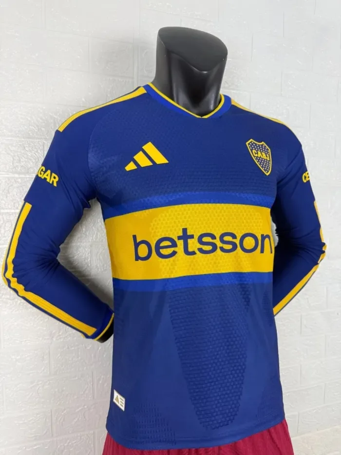 Boca Home Player Long Sleeve Men Jersey 26/27