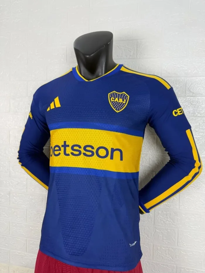 Boca Home Player Long Sleeve Men Jersey 26/27