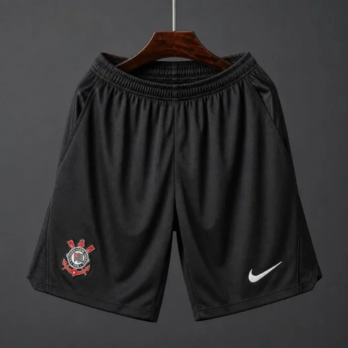 Corinthians Home Black Shorts 26/27