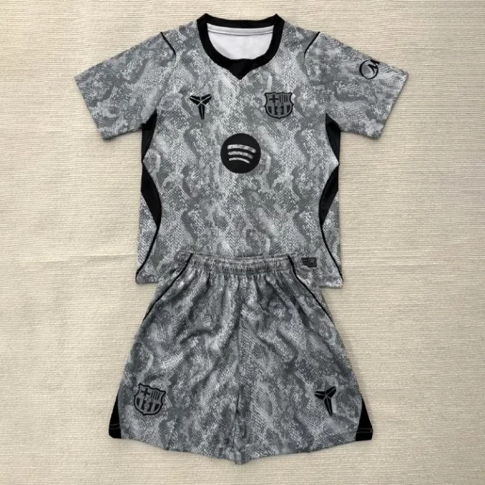 Barcelona Grey Goalkeeper Kids Suit 26/27