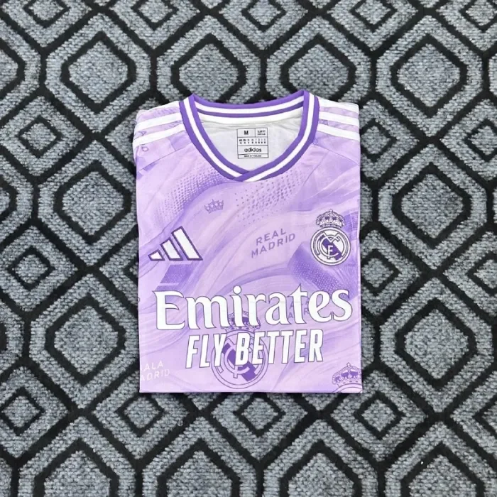 Real Madrid Lavender Purple Fluid Waves Concept Men Jersey 26/27