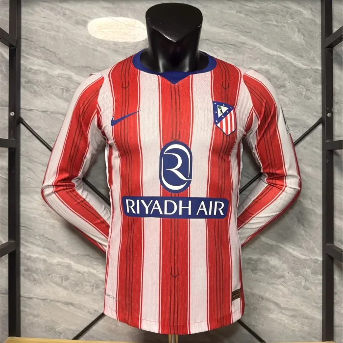 Atletico Madrid Home Player Long Sleeve Man Jersey 26/27