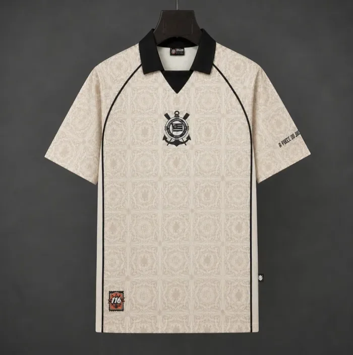 Corinthians 116th Anniversary Beige Polo Man Jersey 26/27