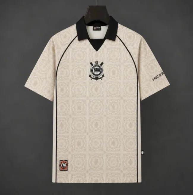 Corinthians 116th Anniversary Beige Polo Man Jersey 26/27