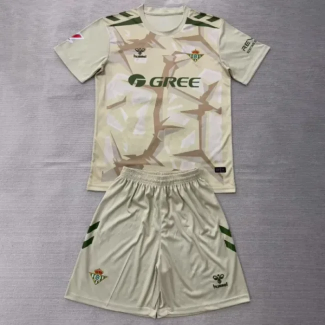 Real Betis Beige Goalkeeper Kids Suit 26/27