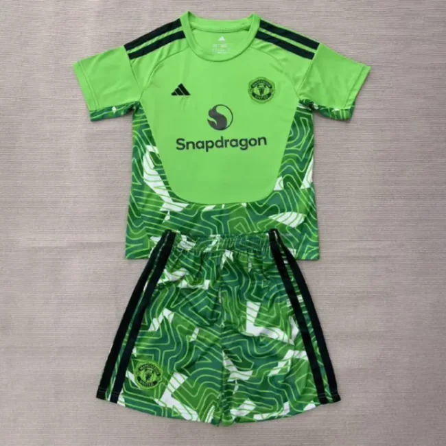 Manchester United Green Goalkeeper Kids Suit 26/27