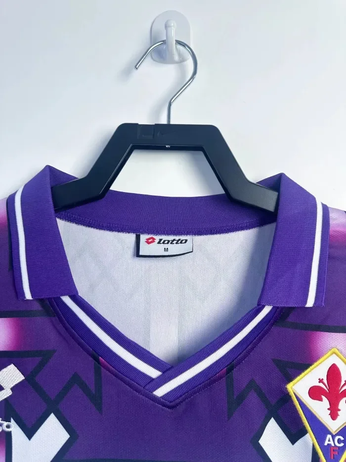 Fiorentina Away Long Sleeve Retro Jersey 92/93