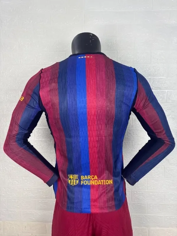 Barcelona Home Player Long Sleeve Jersey 26/27