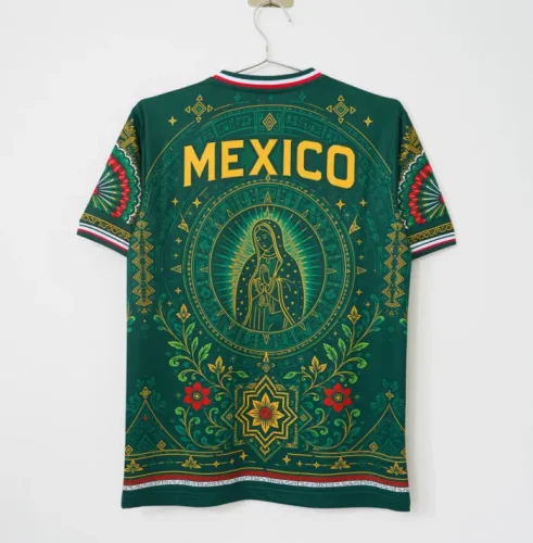 Mexico Virgin of Guadalupe Man Jersey 26/27
