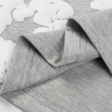 Men Women Two Piece Suit Set Sweatshirt Pullover Sweatwear Short Sleeved T-Shirt Jacquard Fabric Cotton shorts Suit