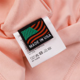 Men Women Two Piece Suit Set Sweatshirt Pullover Sweatwear Short Sleeved T-Shirt Jacquard Fabric Cotton shorts Suit