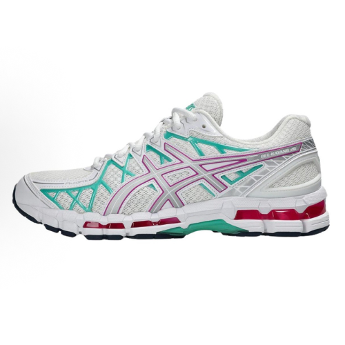 Men Women Sneakers Gel-Kayano 20 White Teal Pink Shoes Unisex 36-47