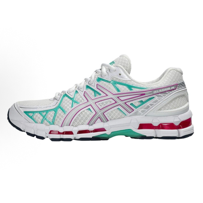 Men Women Sneakers Gel-Kayano 20 White Teal Pink Shoes Unisex 36-47