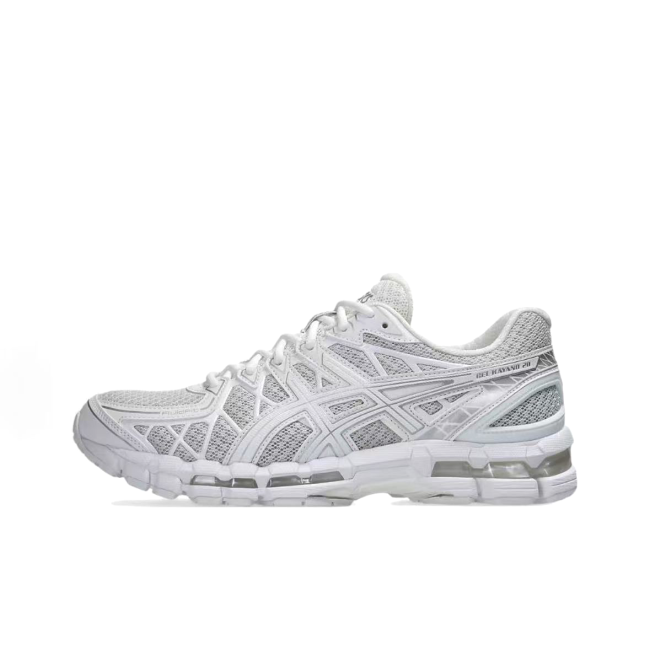 Gel-Kayano 20 White Sneakers – Breathable, Low-Top (Unisex, Sizes 40–47)