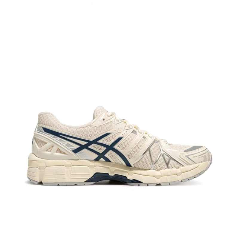 Gel-Kayano 20 Synthetic Leather Casual Shoes, Off-White (Unisex, Sizes 36–47)