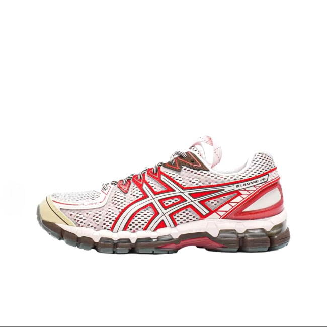 Gel-Kayano 20 White/Red Sneakers (Unisex, Sizes 40–47)