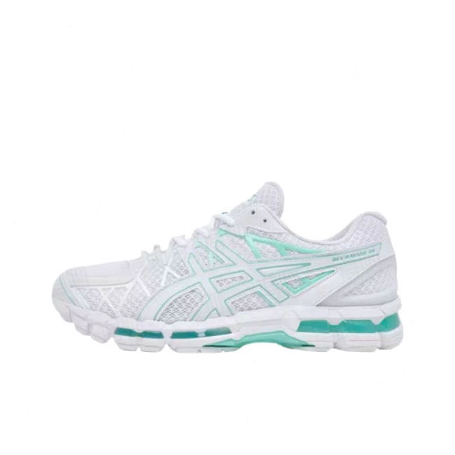 Gel-Kayano 20 Lace-up Round Toe Casual Shoes, White (Men's, Sizes 36–47)