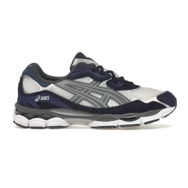 Gel-NYC Fabric Synthetic Leather Low-Top Casual Shoes in Grey-Blue (Unisex, Sizes 36–47)