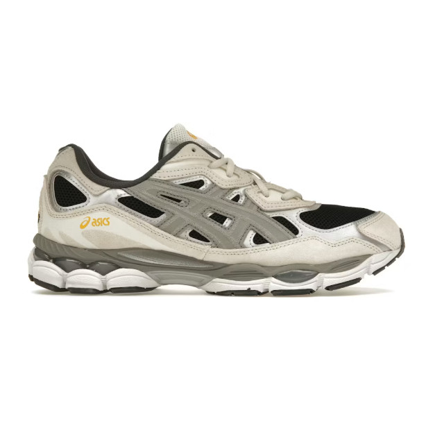 Gel-NYC Low-top Casual Shoes in Cowhide and Synthetic Leather, Beige/Grey (men's, sizes 36–47)